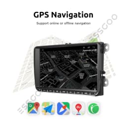 ESSGOO 2 Din Android Car Radio 9 Inch Carplay RDS AM FM Bluetooth WiFi Multimedia Autoradio For VW Volkswagen Passat B6 B7 Skoda