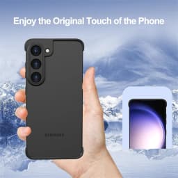 Built-in Camera Lens Protector Frameless Silicone Bumper Case for Samsung Galaxy S23 S24 Plus S22 Ultra S24+ Shockproof Cover