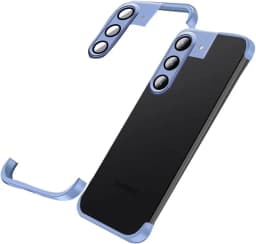 Built-in Camera Lens Protector Frameless Silicone Bumper Case for Samsung Galaxy S23 S24 Plus S22 Ultra S24+ Shockproof Cover