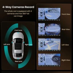 Junsun Qualcomm 8-Core 360 Camera Wireless CarPlay Android Auto Car Radio for Toyota Corolla Verso 2004-2009 GPS