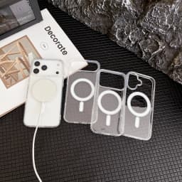 Transparent Original Magnetic Phone Case for Apple IPhone 18 17 16 15 14 Plus 13 12 Mini 11 Pro XS Max for Magsafe Clear Cover