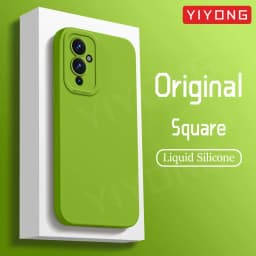 For OnePlus9 Case YIYONG Square Liquid Silicone Soft Cover For OnePlus 9 Pro One Plus 9 R RT 9R 9RT OnePlus9R OnePlus9RT Cases