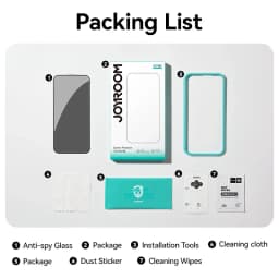 Joyroom 1/2Pcs Anti-spy Glass For iPhone 18 17 16 15 14 Pro Max Glass For iPhone 18 17 16 15 14 13 12 Pro Max Privacy Protector