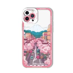 Anime Scenery Flower Pattern Case for Motorola Moto G53 G22 G32 G52 G30 Edge 40 Pro G71 G72 G73 G60S G9 Plus Clear Soft Cover