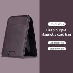 Magsafe Magnetic Leather Wallet Holder Case For iPhone 16 15 14 13 12 Pro Max Mobile Phone Holder Card Bag Covers Accessories