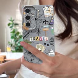 Air Line Travel Label Case For Samsung Galaxy S24 S25 Ultra S23 S22 Plus S21 FE A15 A16 A25 A26 A34 A35 A36 A54 A55 A56 5G Capa