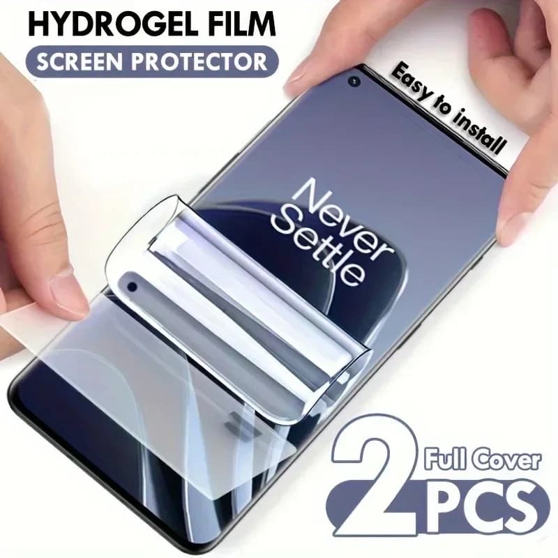 2Pcs Full Cover Hydrogel Film For Oneplus 12 11 11R 10T 10R 10 Pro 9T 9 8 8T 7T 7 Pro Screen Protector Nord 2 HD Protective Film