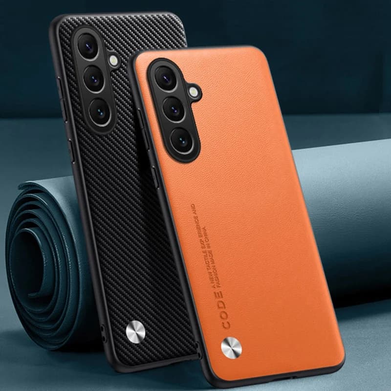 Luxury PU Leather Case For Samsung Galaxy M54 F54 5G Back Cover Matte Shockproof Silicone Full Protection Phone Case Coque