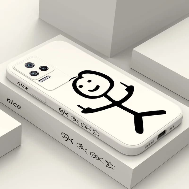 Line Man Phone Case For Xiaomi Poco F8 F7 X7 M6 X6 M5S F5 X5 F4 X4 M4 F3 X3 M3 Pro Ultra 4G 5G GT Liquid Silica Cover