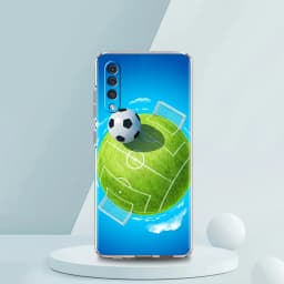 Transparent Phone Case for Samsung Galaxy A16 A14 A12 A22 A24 A42 A06 A20 A30 A40 Soft TPU Cover Football Footy Soccer Pattern
