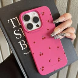 Cute Cartoon Cherry Lichee Pattern Silicone Phone Case For IPhone 17 16 13 15 14 12 11 Pro Max XS XR 17 14 15 16 Plus Cover Case
