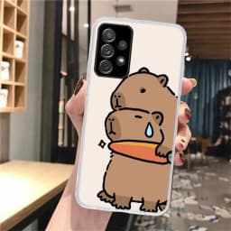 Funny Capybara Cartoon Animal Silicon Phone Case For Samsung Galaxy Note 20 Ultra 9 8 10 Pro S10 Lite S9 Plus S8 + S7 Edge Cover