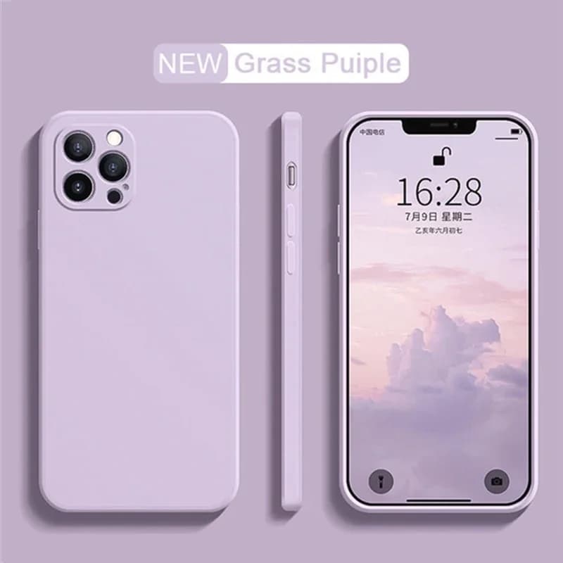 Luxury original liquid silicone phone case for iPhone14 15 13 12 11 Pro Max Mini X XR XS 7 8 Plus Shockproof Soft Case
