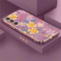 Phone Case For Samsung Galaxy A55 A54 A35 A25 A24 A53 A52 A34 A33 A32 A73 A72 Silicone Soft Flower Shockproof Back Cover Coque