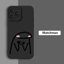 Cute Cartoon Matchman Silicone Phone Case For IPhone 16 15 14 13 Pro Max 12 Mini 11 pro XS XR X 7 8 Plus SE 2020 Case