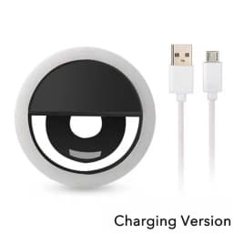 USB Rechargeable LED Selfie Ring Light with Phone Clip Photo Lamps Video Light Photography Ringlight for iPhone Samsung Xiaomi