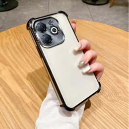 For Infinix Smart 8 Case Infinix Smart 9 Phone Case Smart 7 8 Pro 8 Plus Four Corners Thickening Shookproof Plating back cover