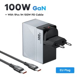 GaN USB Charger PD 100W Fast Charging Type C QC 4.0 3.0 For iPhone 14 13 Samsung Xiaomi Macbook Tablet Travel Charger Adapter