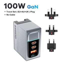 GaN USB Charger PD 100W Fast Charging Type C QC 4.0 3.0 For iPhone 14 13 Samsung Xiaomi Macbook Tablet Travel Charger Adapter