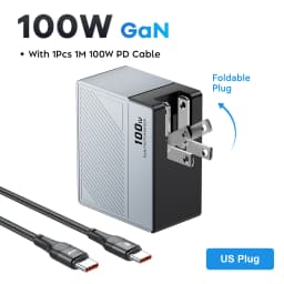 GaN USB Charger PD 100W Fast Charging Type C QC 4.0 3.0 For iPhone 14 13 Samsung Xiaomi Macbook Tablet Travel Charger Adapter