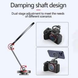 NEW Magnetic Cold Shoe Phone Holder Adapter with 1/4" Screw Magsafe Phone Tripod Mount for iPhone 16-12 DSLR Camera Monitor