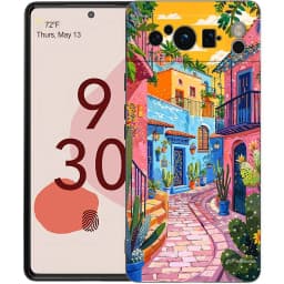 Phone Case Cover for Google Pixel/9/8/7/6/7A/6A/Pro Shockproof Soft TPU 9/Pro/XL Shell Capas Fundas Abstract Flower Market Coque