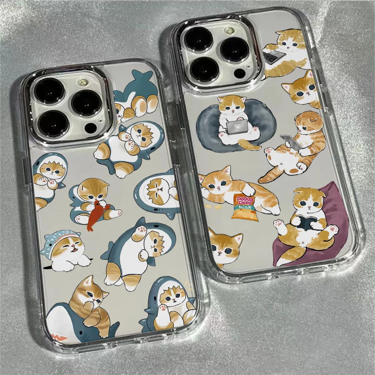 New Cute M-mofusands Cat Phone Case For Google Pixel 10 9 8 7 8A 9A XL Pro 4G 5G Transparent Soft Silicone TPU Back Cover