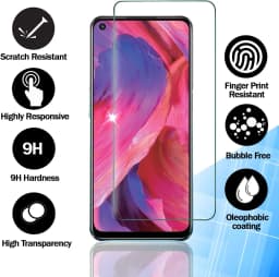 2/4Pcs Tempered Glass For OPPO A72 Screen Protector Glass Film