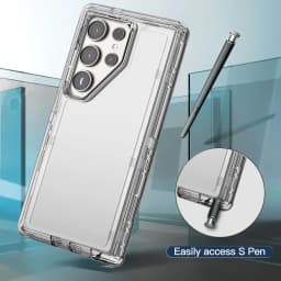 Heavy Duty Transparent Bumper Shockproof Otterbox Case for Samsung Galaxy S25 Ultra S23 S20 S22 S21 S24 Note 20 Protec Cover