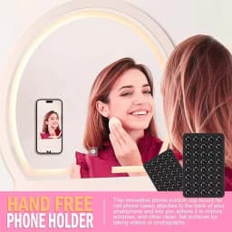 Double Sided Silicone Suction Cup Phone Holder Silicon Phone Accessory Compatible with Iphone /Android, Ideal for Use on Mirrors