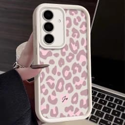 Leopard Print Case For Samsung Galaxy A56 5G A55 A54 A36 A17 A37 A27 A26 A57 A16 A18 S26 FE S21 S22 S23 S24 S25 Ultra Capa Funda
