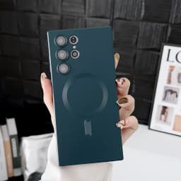 Luxury For Magsafe Magnetic Case For Samsung Galaxy S25 S24 S23 S22 Ultra Plus S21 S20 FE Note 20 A35 A55 A05 A15 Soft TPU Cover