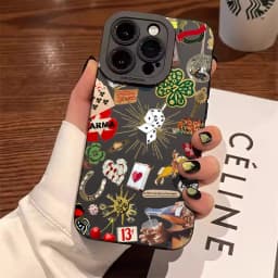 Fashion Black Collage Pattern Eye Design Phone Case For iPhone 17 11 12 13 14 15 16 Pro Max 16E XS X XR 7 8 Plus SE2 Soft Cover
