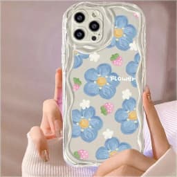 Fresh Oil Painting Daisy Flowers Phone Case For Samsung Galaxy S25 Ultra S24 Plus S25Ultra S25+ S24+ Soft Wavy Edge Cover Cases