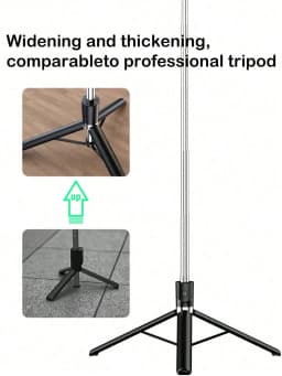 1700mm Selfie Stick Wireless Selfie Stick Phone Tripod Extendable Stand Foldable Monopod For Smartphones Balance Steady Shootin