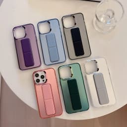 For iPhone 17 16 15 14 18 Pro Max Case Wrist Strap Magnetic Stand Kickstand PC Hard Protective Case for iPhone 18 Support Cover