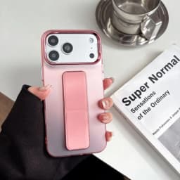 For iPhone 17 16 15 14 18 Pro Max Case Wrist Strap Magnetic Stand Kickstand PC Hard Protective Case for iPhone 18 Support Cover