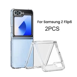 Toocki Transparent TPU Phone Case For Samsung Galaxy Z Flip 6 5 4 3 5G Phone Protector Shockproof Cover For Samsung Z Flip 6 5 4