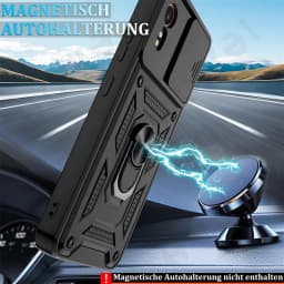 Case For Samsung XCover 7 Pro For Galaxy XCover 7 Camera Lens Cover Phone Ring Stand Armor rotate Cover