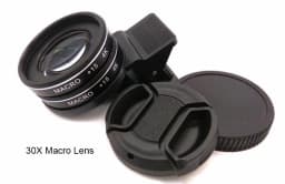 4K HD Phone Camera Lens Kit 15X 30X Macro Lens Clip On Cell Phone Camera Filter Lens For iPhone Samsung Android Smartphone New