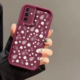 For Samsung Galaxy A56 5G A17 A07 A36 A26 A16 A06 A15 A25 A55 A35 A54 A14 A34 S26 Ultra S25 FE S24 Plus Daisy Flower Phone Case