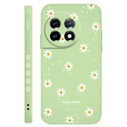 Smiling Daisy Phone Case For Oneplus 13 13R 12 12R 11 11R 10 10R 10T 9R 9RT 9 8T 8 7 7T Pro 5G Liquid Silicone Cover