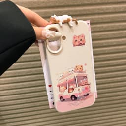 Cute 3D Cat Dot Leather Phone Case For iPhone 15 16 11 12 13 14 Pro Max 15 Plus iPhone17 17 Lovely Cartoon Cat Shockproof Cover