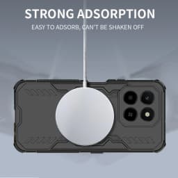 Breathable Heat Dissipation Magnetic Phone Case For Honor X6C X7C X8C Four Corner Shockproof TPU Frame Hard Plastic Back Cover