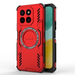 Breathable Heat Dissipation Magnetic Phone Case For Honor X6C X7C X8C Four Corner Shockproof TPU Frame Hard Plastic Back Cover