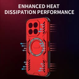 Breathable Heat Dissipation Magnetic Phone Case For Honor X6C X7C X8C Four Corner Shockproof TPU Frame Hard Plastic Back Cover