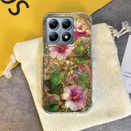 Phone Case for Xiaomi 14T 15T 13T Pro 11 Lite Poco X5 X7 Pro X3 NFC X6 M6 C65 Artistic Morning Glory Rose Flowers Couple Cover
