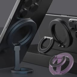 Double Sided Magnetic Phone Finger Ring Holder 360 Degree Rotation Mobile Phone Stand For Magsafe Magnet Bracket For iPhone 17