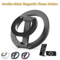 Double Sided Magnetic Phone Finger Ring Holder 360 Degree Rotation Mobile Phone Stand For Magsafe Magnet Bracket For iPhone 17