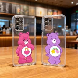 Classic Cute C-Care B-Bears Phone Case Transparent Silicone Soft For Samsung S25,S24,S21,S22,S23,S30,Ultra,S20,Plus,Fe